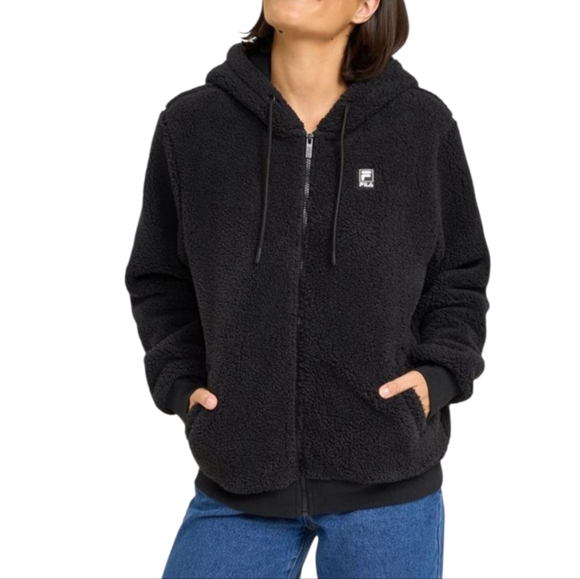 FILA  Zip Front Teddy Fleece Jacket - Picture 1 of 10